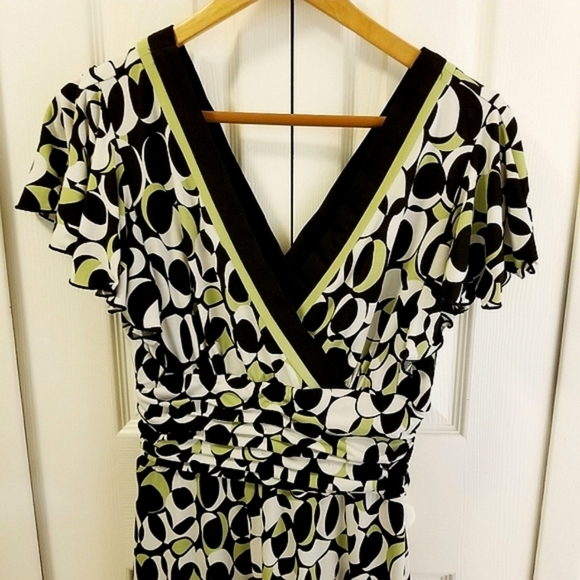 Pretty, Multi Print,Flutter Sleeve Dress - Picture 5 of 13